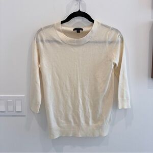 J. Crew Ivory Knit Top